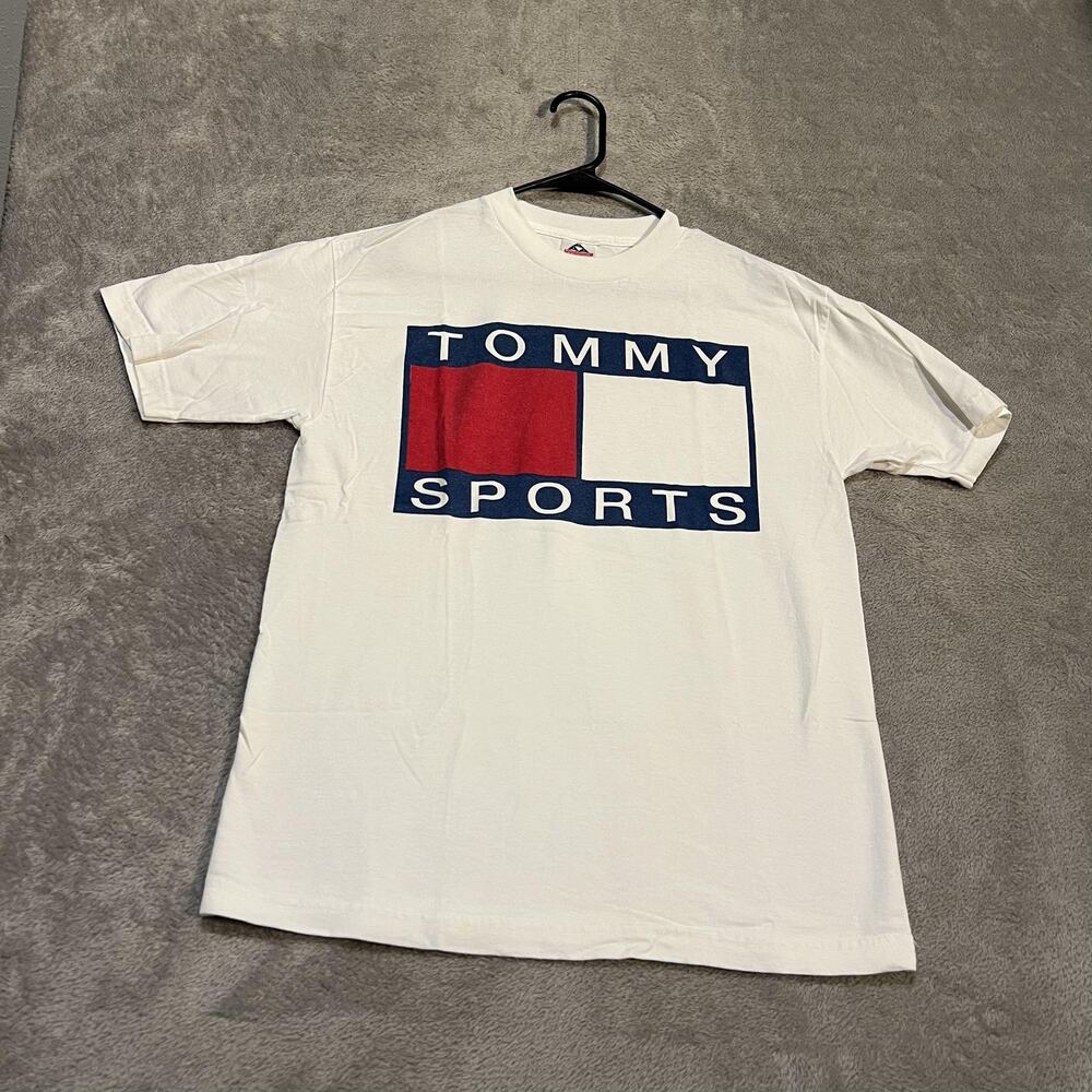 Alstyle Apparel & Activewear Shirt Mens Medium White Tommy Sports Graphic Tee
